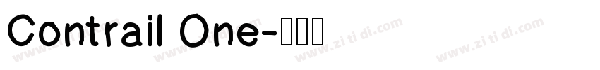 Contrail One字体转换